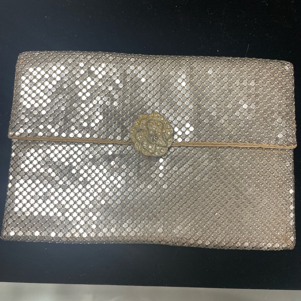 Vintage Whiting and Davis chain mesh clutch